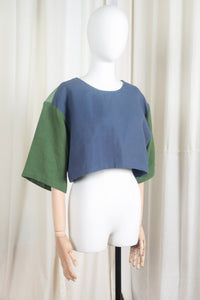 SIERRA groen blauwe linnen