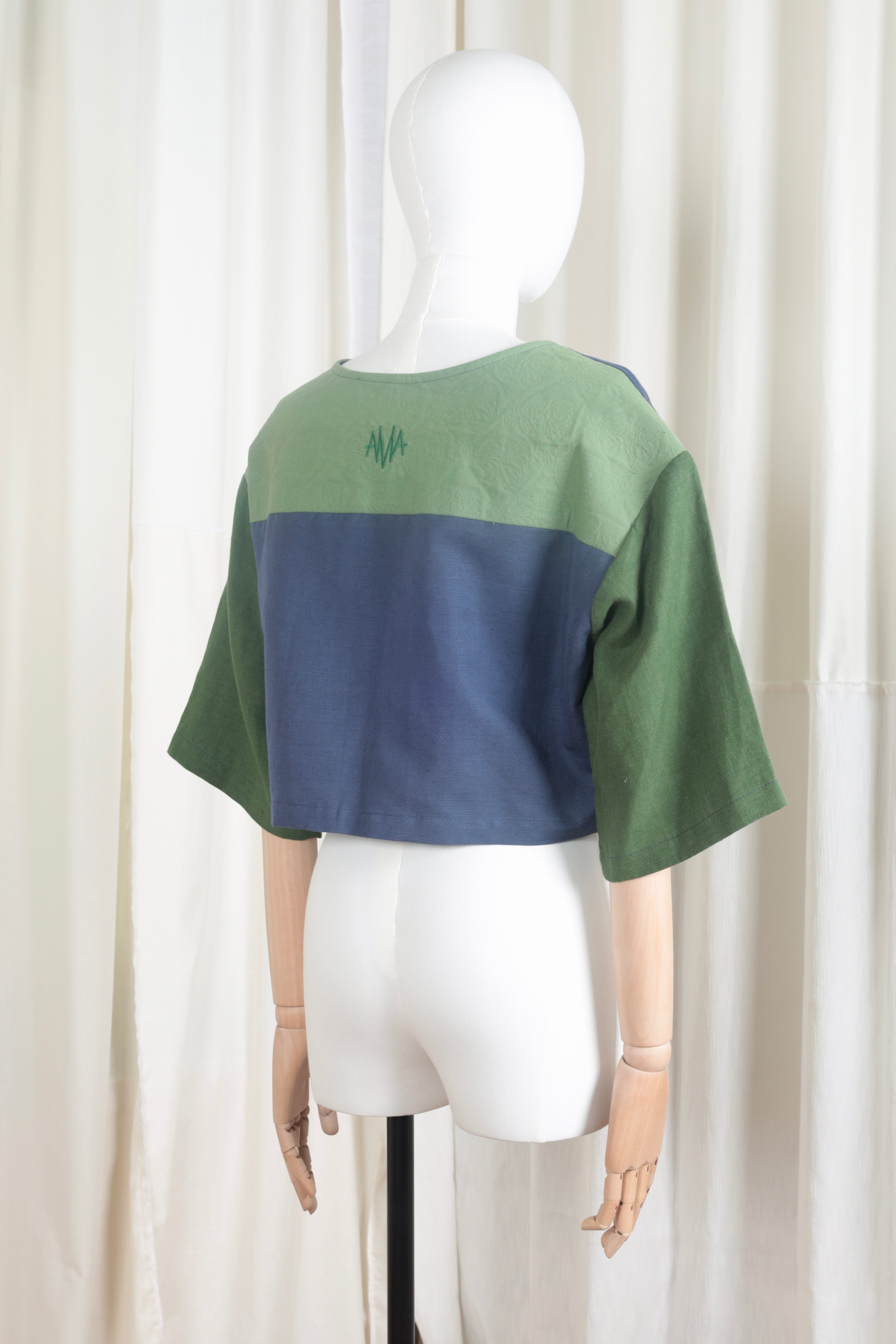 SIERRA groen blauwe linnen