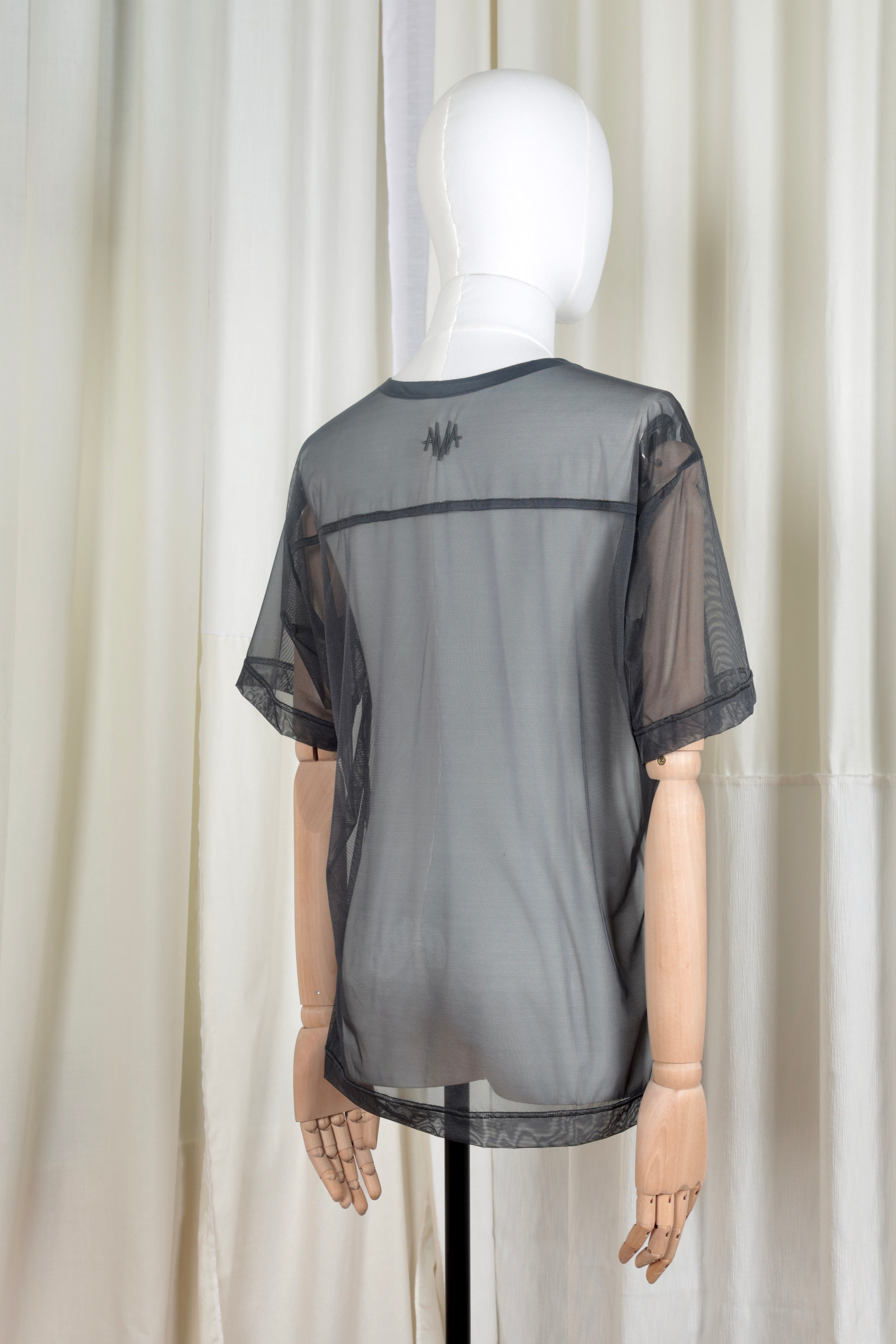 HOTEL transparante antraciet lycra