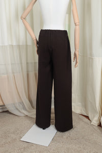 FOXTROT diagonale rib bruine sweaterstof
