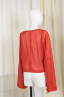 JULIET oranje lycra jersey squares