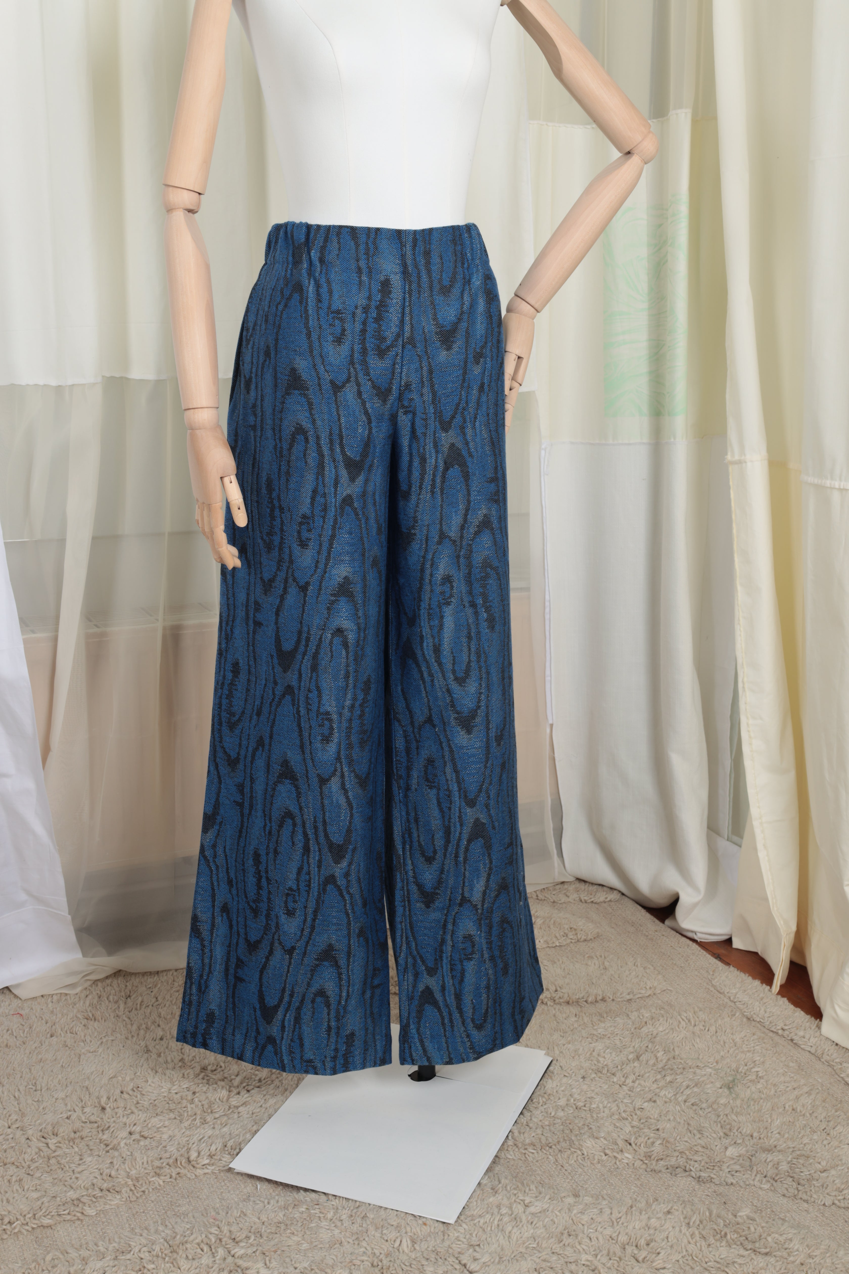 FOXTROT blauwen met zwart jacquard motief