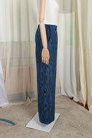 FOXTROT blauwen met zwart jacquard motief