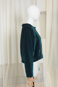 DELTA appelblauwzeegroen velours