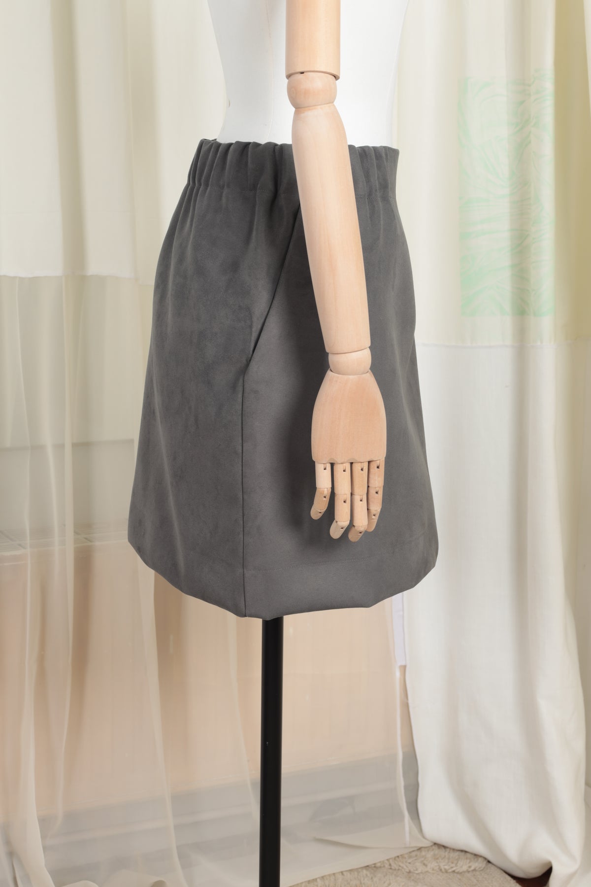 VICTOR grijze zware velours