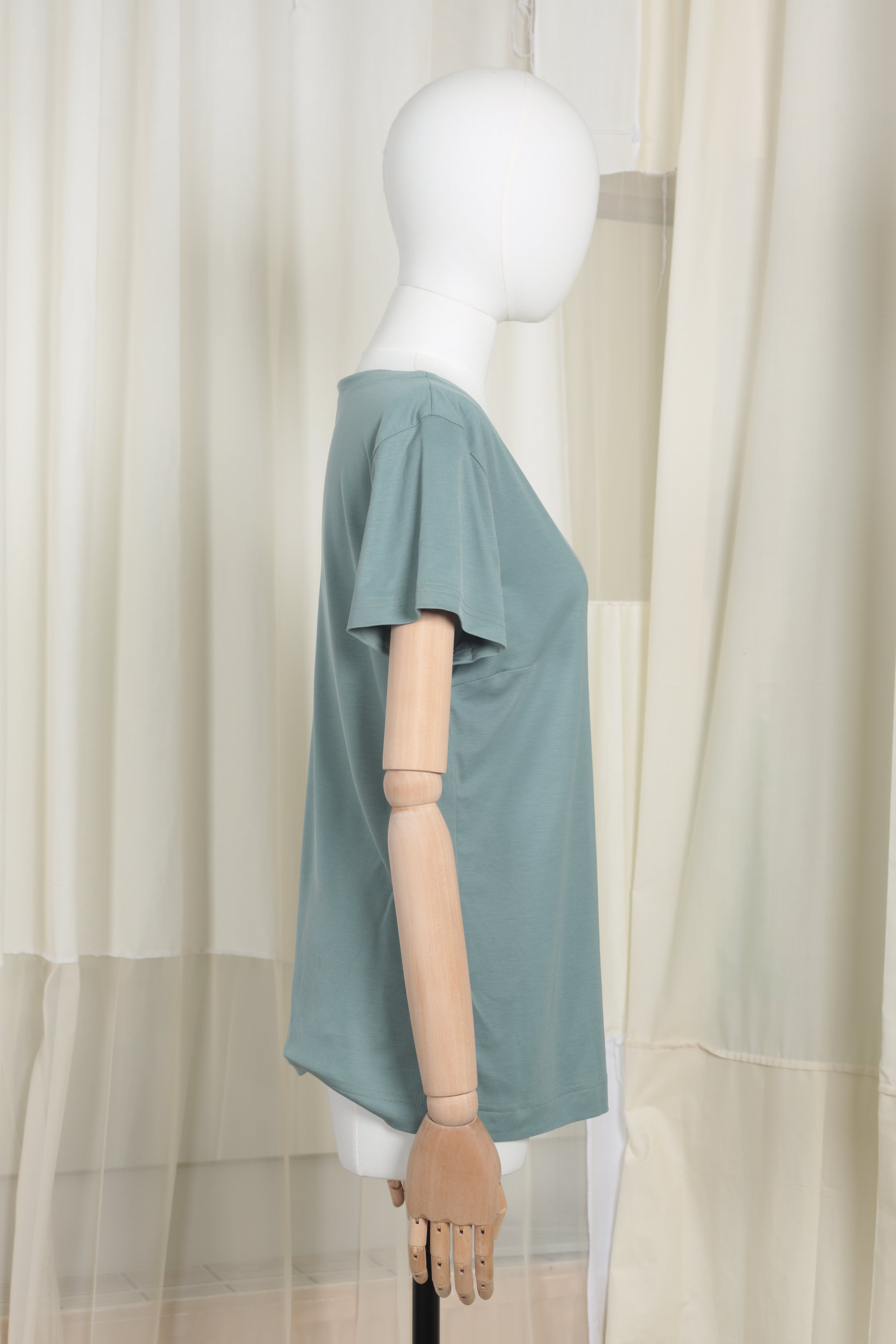 INDIA jersey munt groen