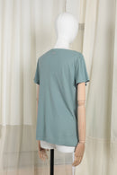 INDIA jersey munt groen