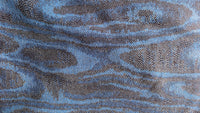 Material: Blauwen met zwart jaquard motief