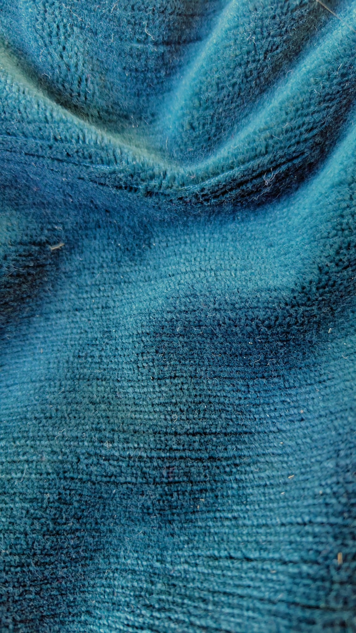Material: appelblauwzeegroen velours